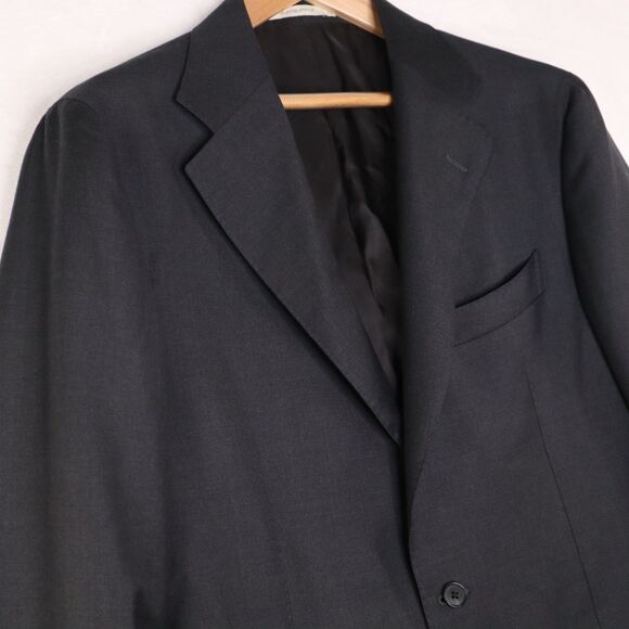 Suitsupply Havana Jetted Slim Men's Size 44 Black 100% Reda 130's Wool Blazer - Picture 4 of 15